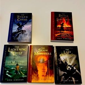 Percy Jackson series books (set of 5)
